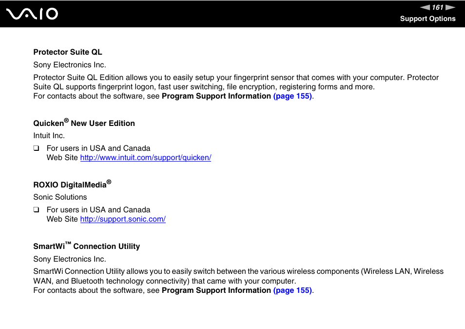 Sony VGC-LS1 User Manual | Page 161 / 168