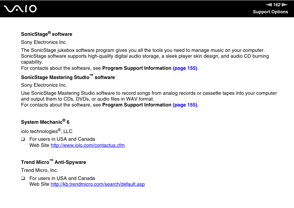 Sony VGC-LS1 User Manual | Page 162 / 168