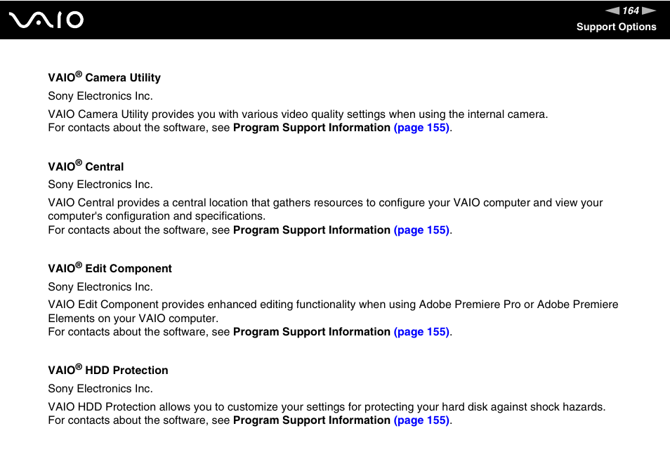 Sony VGC-LS1 User Manual | Page 164 / 168