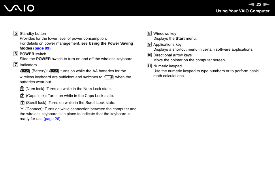 Sony VGC-LS1 User Manual | Page 23 / 168