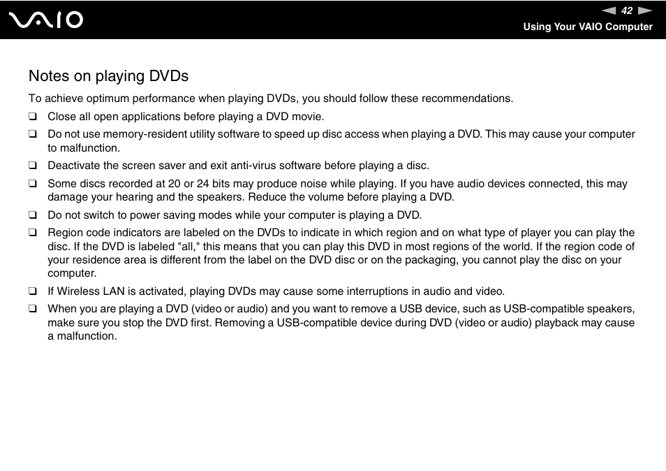 Sony VGC-LS1 User Manual | Page 42 / 168