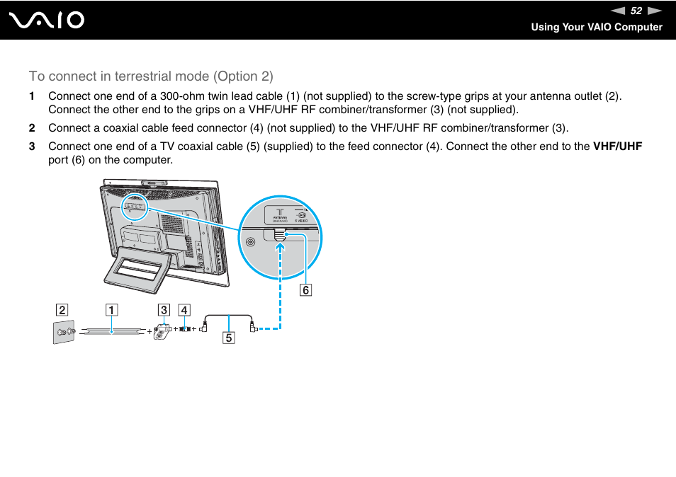 Sony VGC-LS1 User Manual | Page 52 / 168