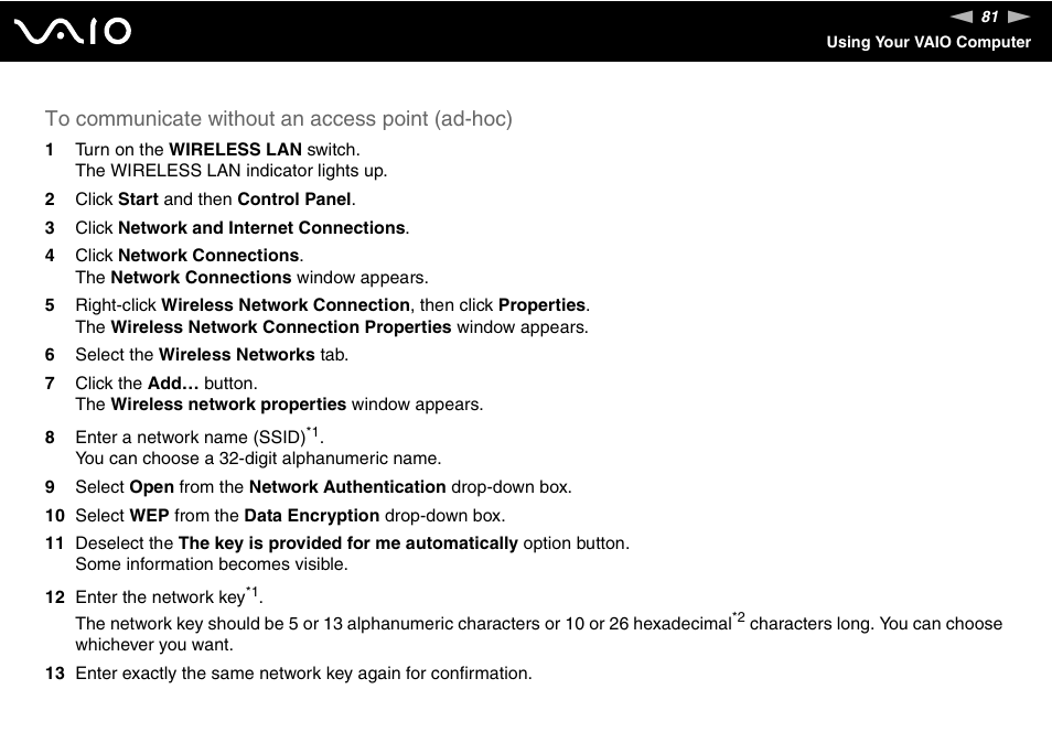 Sony VGC-LS1 User Manual | Page 81 / 168