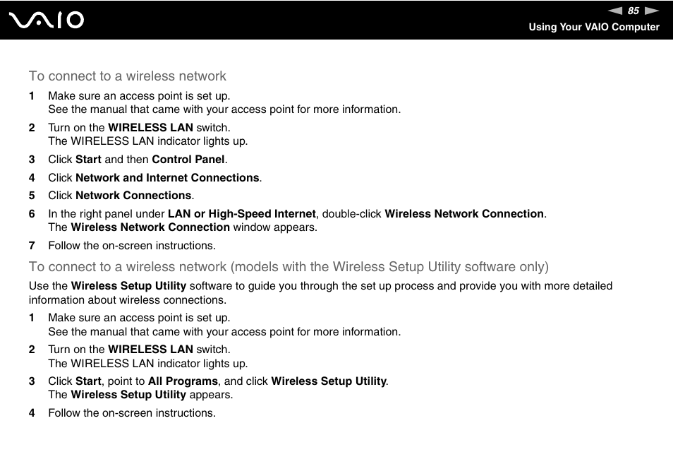 Sony VGC-LS1 User Manual | Page 85 / 168