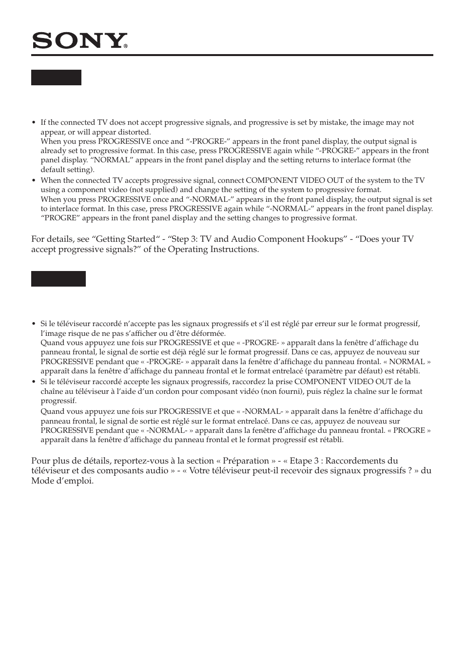 Sony DAV-BC250 User Manual | 2 pages