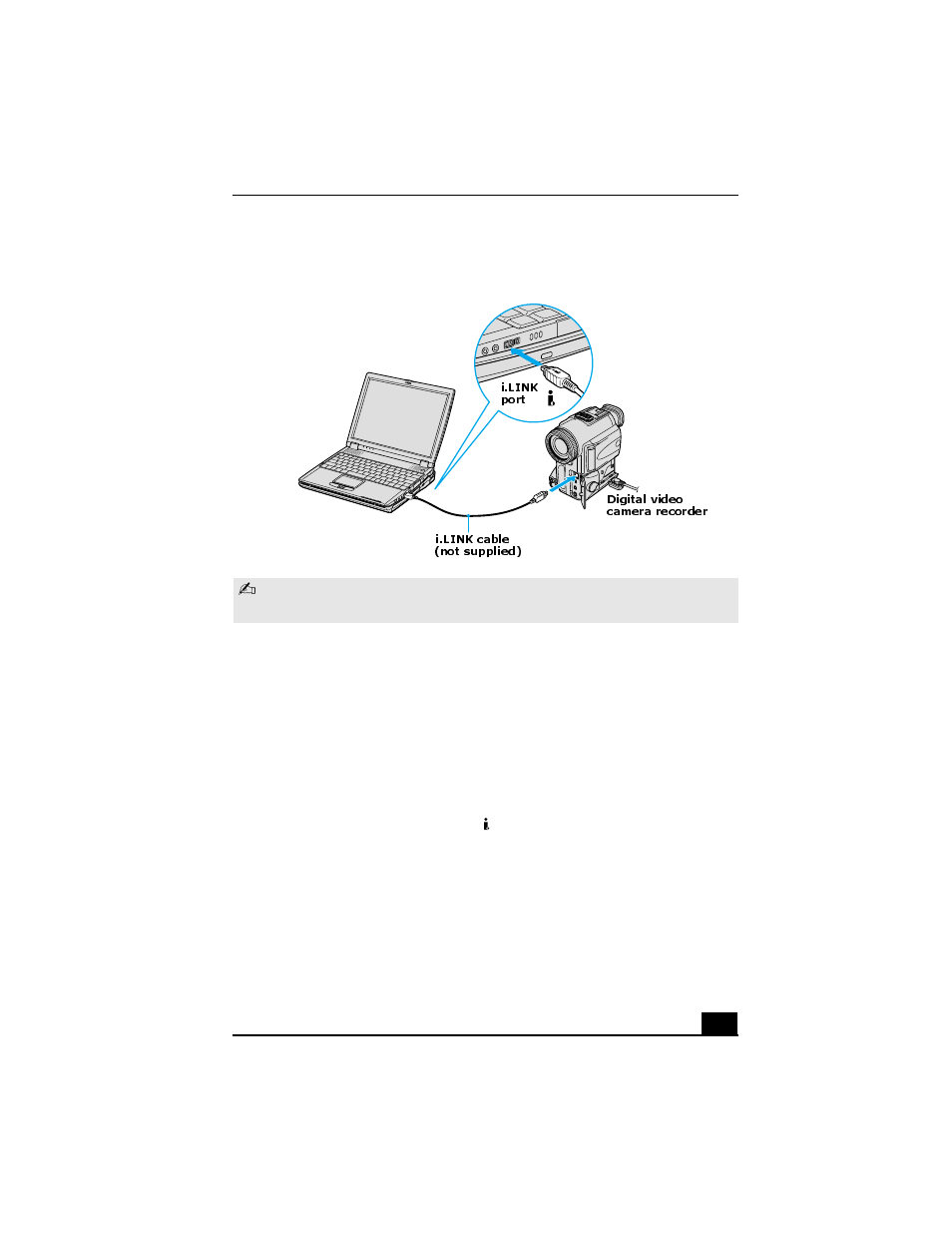 Disconnecting the i.link digital video recorder | Sony PCG-R505GCK User Manual | Page 117 / 198