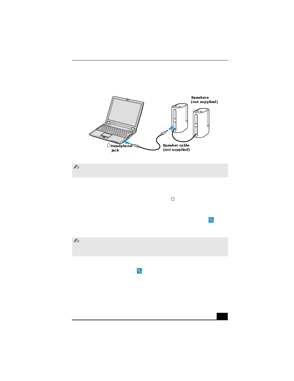 Disconnecting external speakers, Adjusting the volume | Sony PCG-R505GCK User Manual | Page 127 / 198