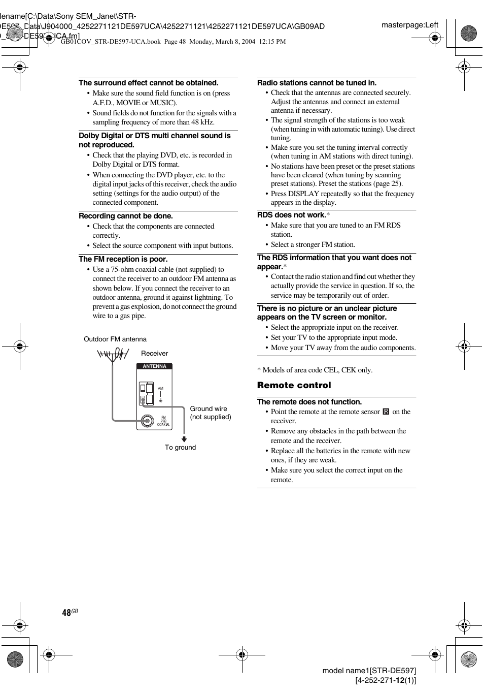 Sony STR-DE597 User Manual | Page 48 / 56