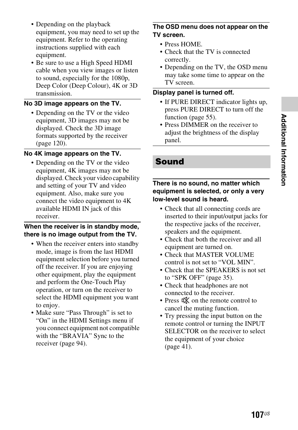 Sound | Sony STR-DN840 User Manual | Page 107 / 128