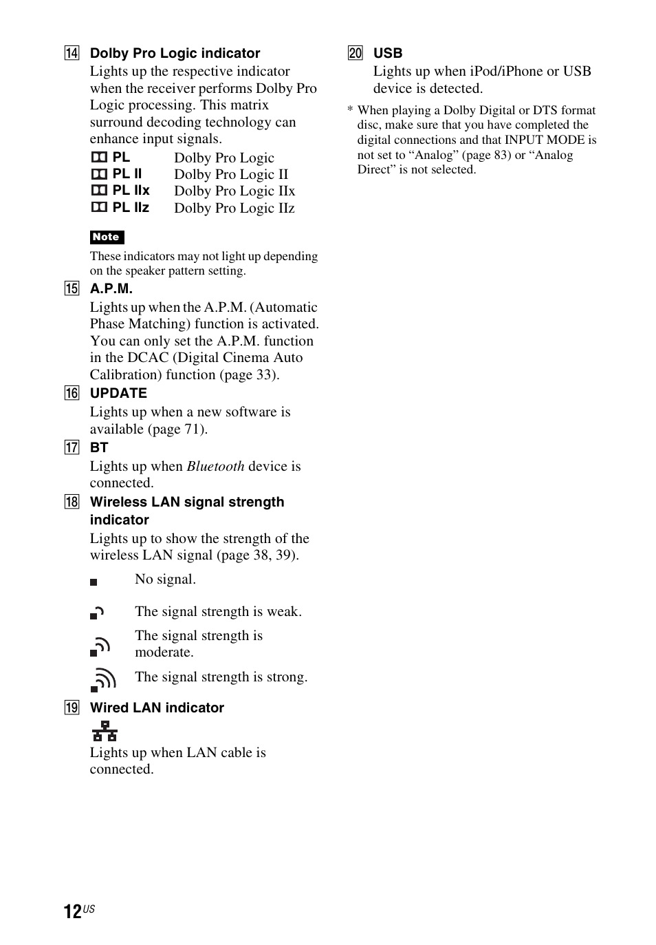 Sony STR-DN840 User Manual | Page 12 / 128