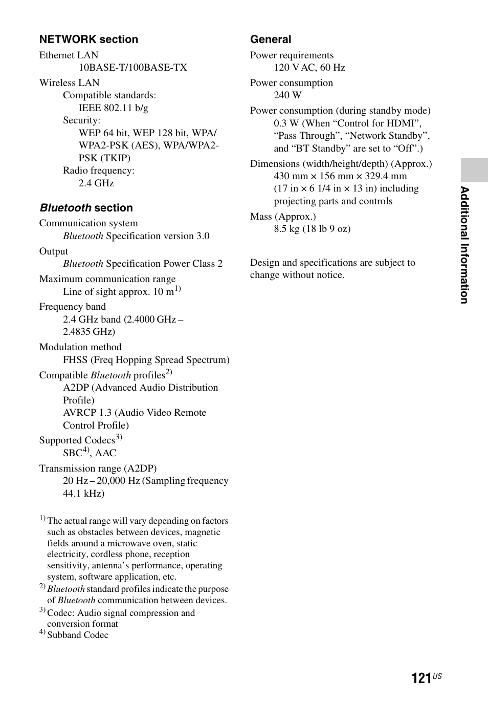 Sony STR-DN840 User Manual | Page 121 / 128