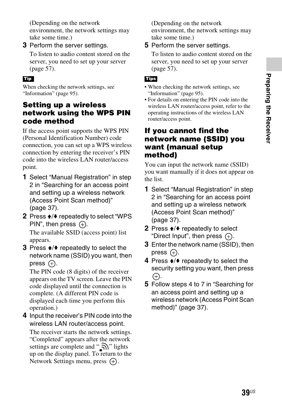 Sony STR-DN840 User Manual | Page 39 / 128