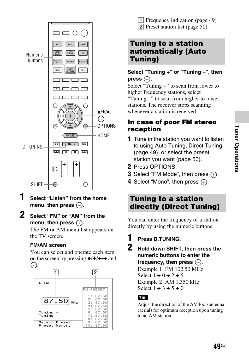 Sony STR-DN840 User Manual | Page 49 / 128