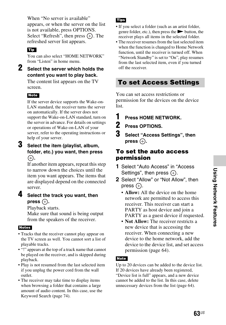 Sony STR-DN840 User Manual | Page 63 / 128