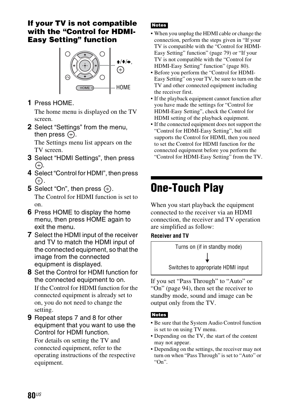 One-touch play | Sony STR-DN840 User Manual | Page 80 / 128