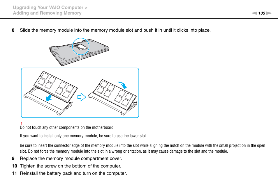 Sony VGNZ890H User Manual | Page 135 / 202