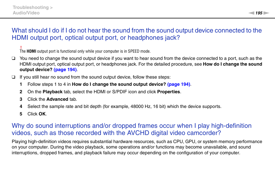 Sony VGNZ890H User Manual | Page 195 / 202