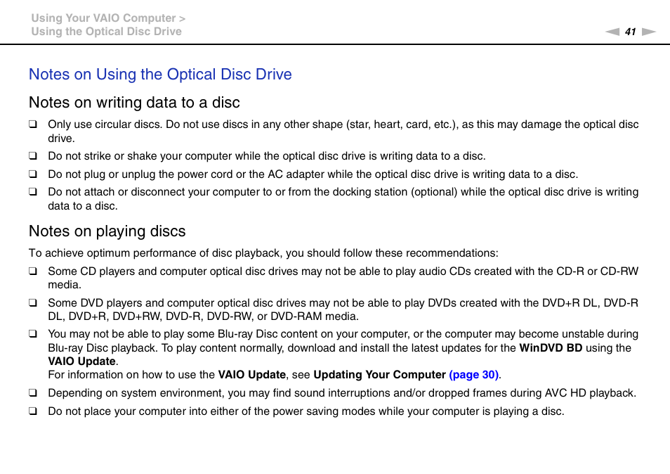 Sony VGNZ890H User Manual | Page 41 / 202