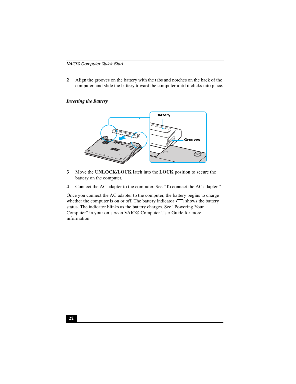 Sony PCG-Z1VA User Manual | Page 22 / 40