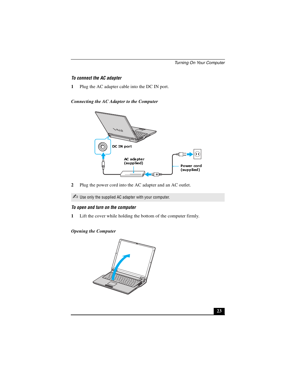 Sony PCG-Z1VA User Manual | Page 23 / 40