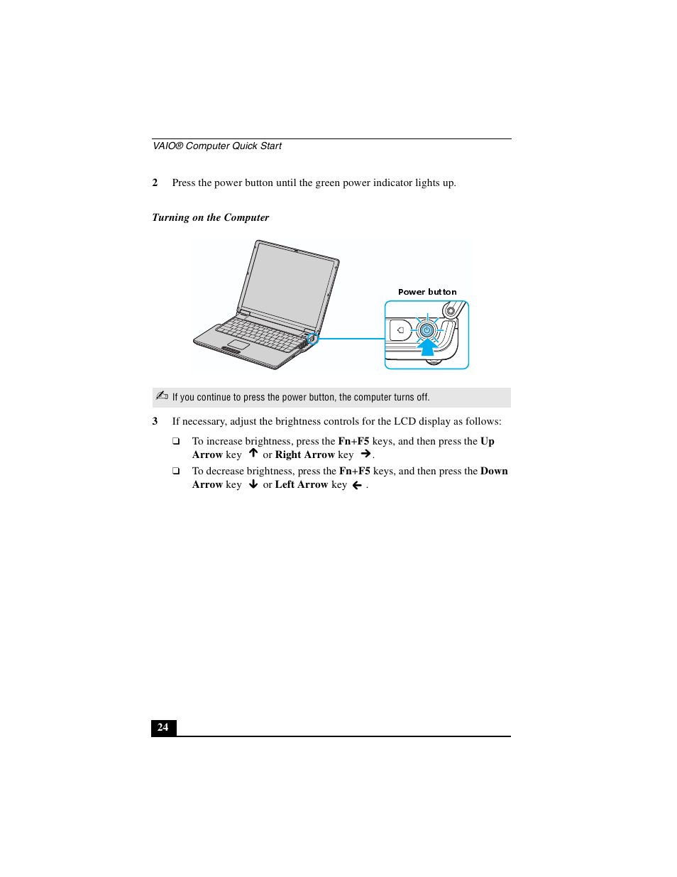 Sony PCG-Z1VA User Manual | Page 24 / 40