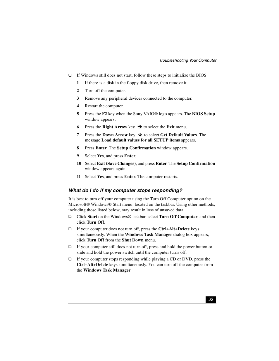 Sony PCG-Z1VA User Manual | Page 35 / 40