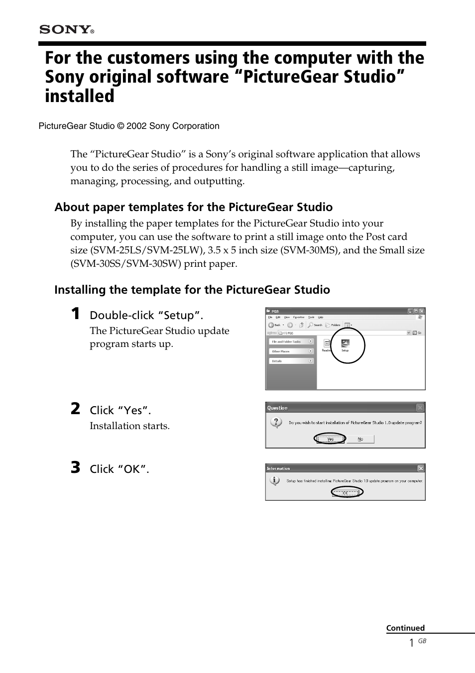 Sony PCV-RX851 User Manual | 4 pages