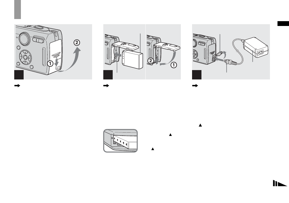 Getting started, Charging the battery pack | Sony DSC-P150 User Manual | Page 11 / 128