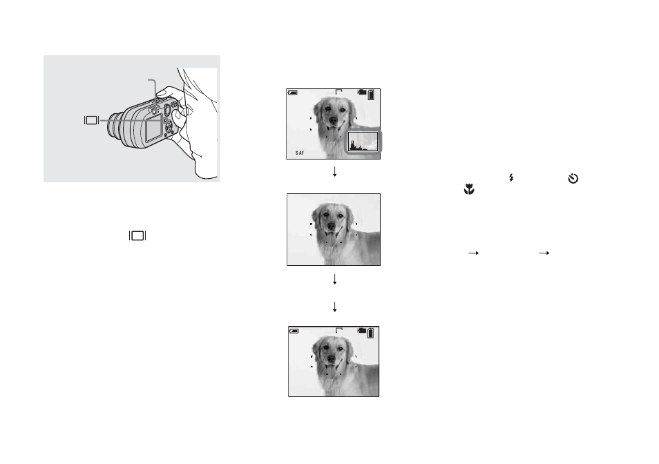 Shooting images with the finder | Sony DSC-P150 User Manual | Page 30 / 128