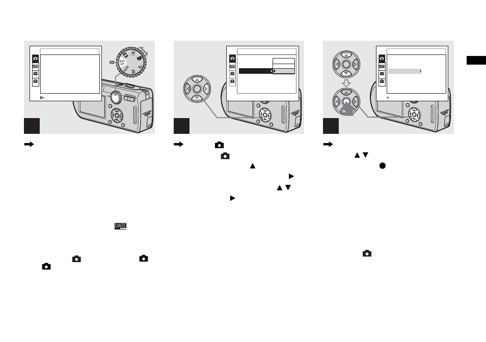 Inserting the date and time on a still image, Inserting the date and time on a still, Image | Sony DSC-P150 User Manual | Page 31 / 128