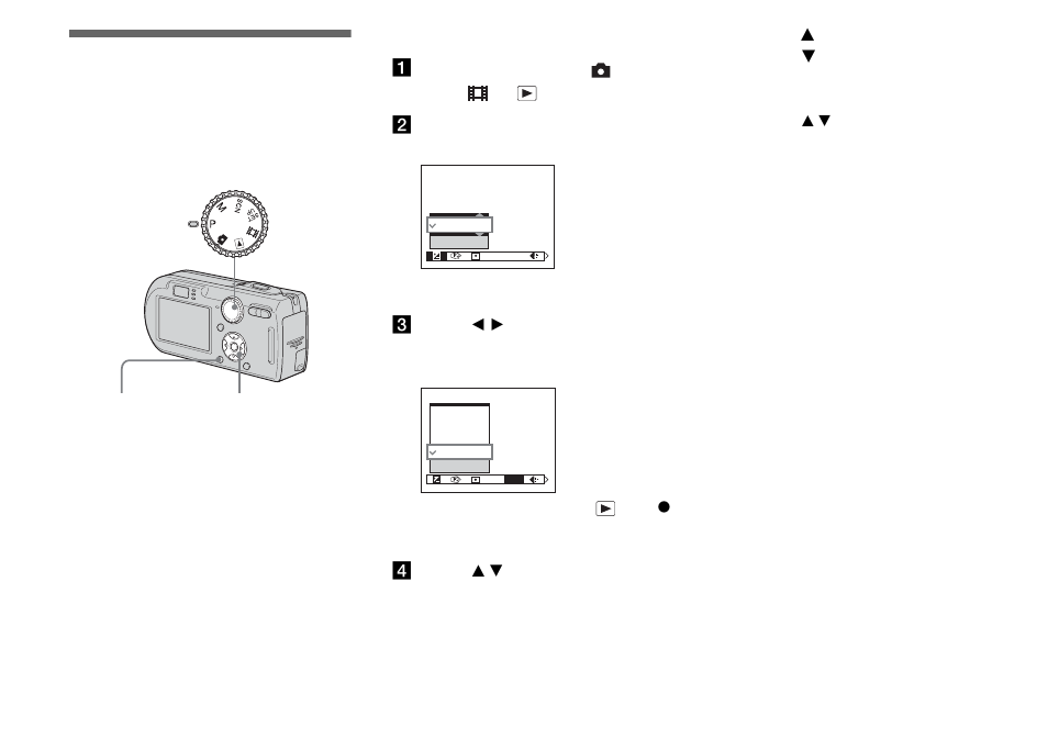 Before advanced operations, How to setup and operate your camera, Changing the menu settings | How to setup and operate, Your camera, 44 an, Es 44 a | Sony DSC-P150 User Manual | Page 44 / 128