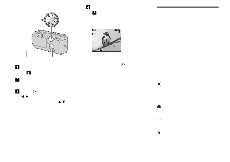 Adjusting color tones, White balance | Sony DSC-P150 User Manual | Page 56 / 128