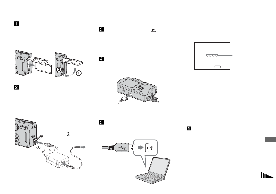 Connecting the camera to your computer, Connecting the camera to your, Computer | Sony DSC-P150 User Manual | Page 83 / 128