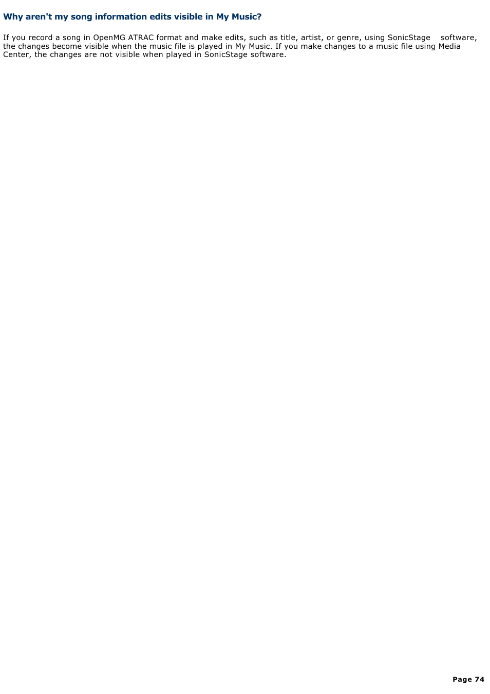 Sony VGC-RB39CP User Manual | Page 74 / 116