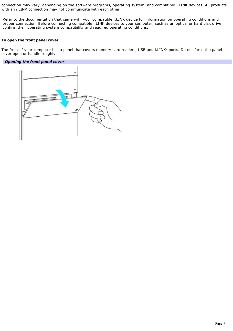 Sony VGC-RB39CP User Manual | Page 9 / 116