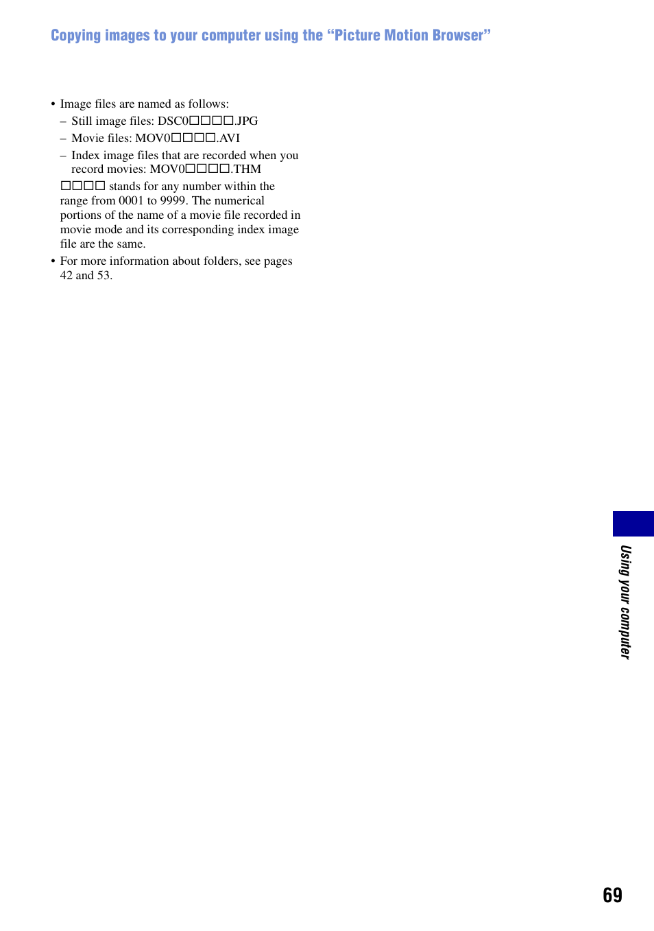 Sony DSC-S780 User Manual | Page 69 / 102