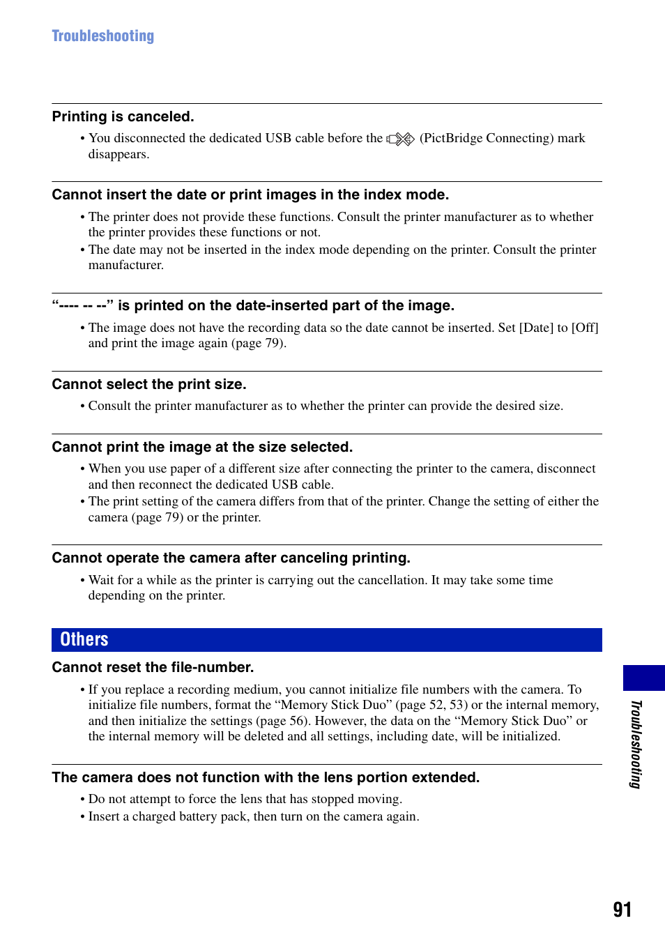 Others | Sony DSC-S780 User Manual | Page 91 / 102