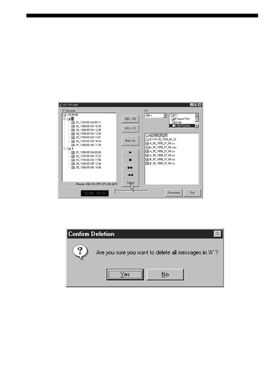 Sony ICD-R100PC User Manual | Page 40 / 60