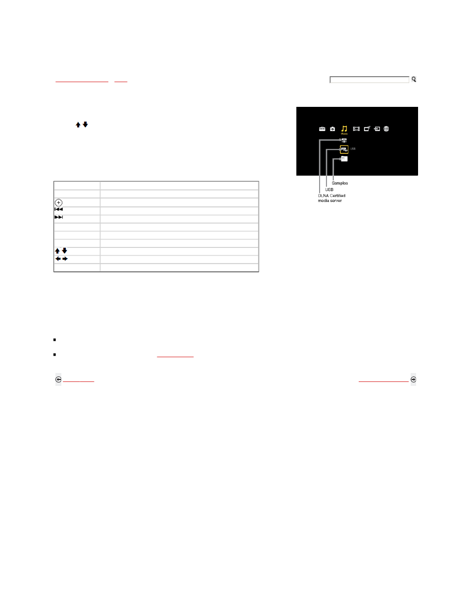 Accessing music, Navigating through music | Sony KDL-40XBR9 User Manual | Page 140 / 346