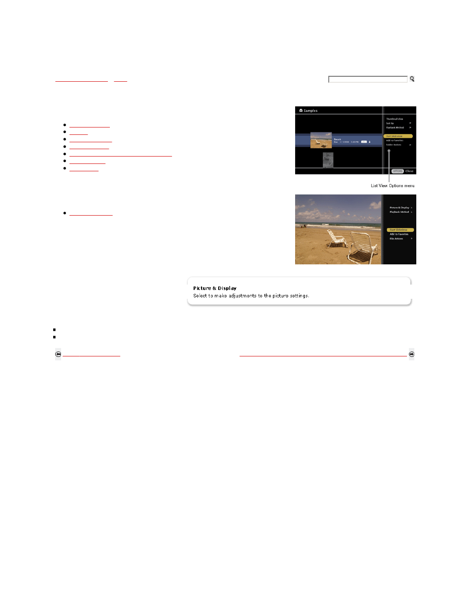 Photo options | Sony KDL-40XBR9 User Manual | Page 162 / 346