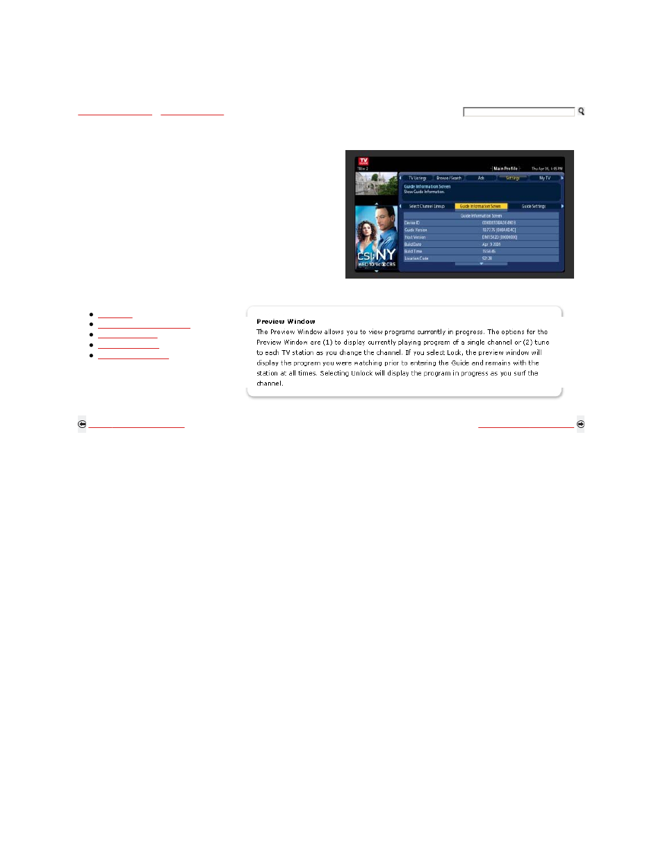 Settings, Guide information screen, Guide settings | Sony KDL-40XBR9 User Manual | Page 174 / 346