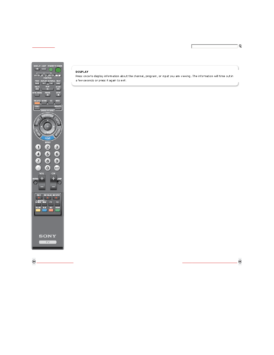 Remote control button description | Sony KDL-40XBR9 User Manual | Page 59 / 346