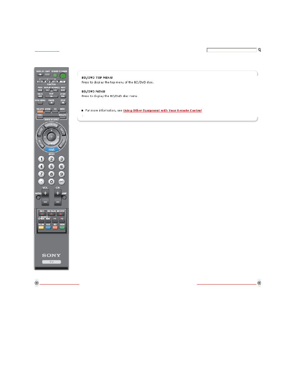 Remote control button description | Sony KDL-40XBR9 User Manual | Page 78 / 346