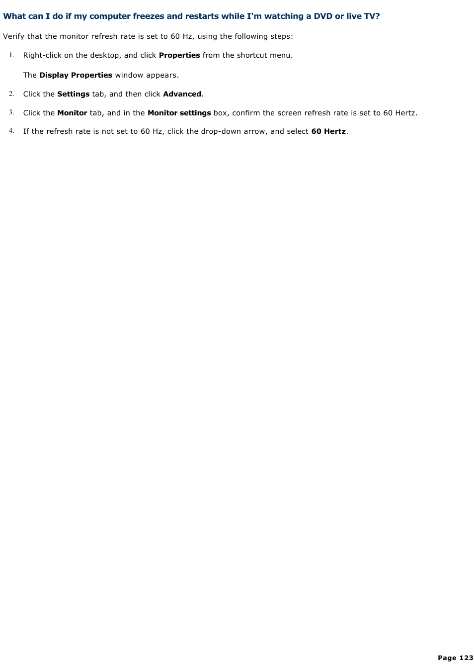 Sony VGC-RA825GY User Manual | Page 123 / 164