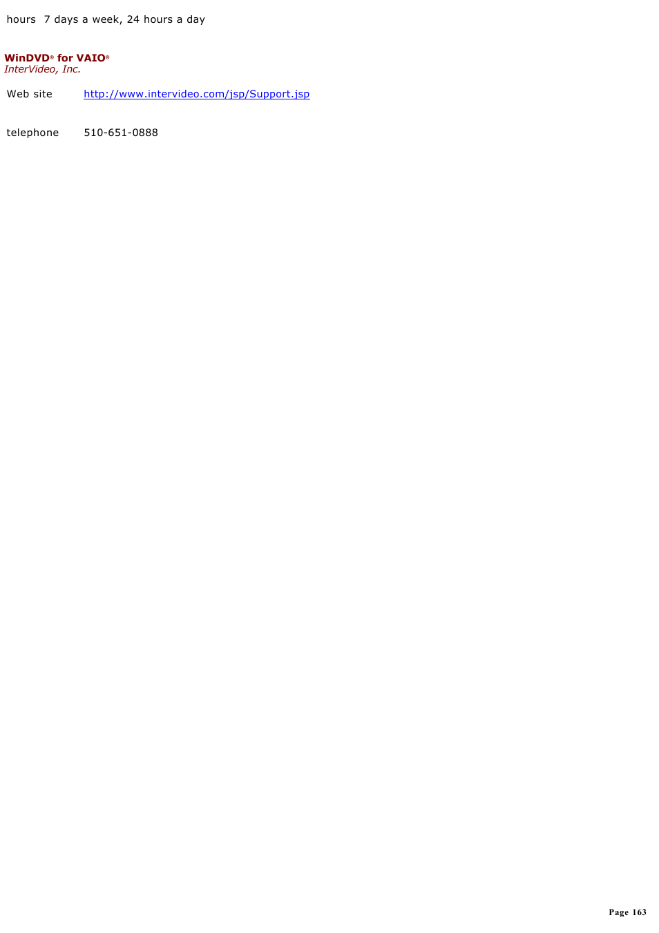Sony VGC-RA825GY User Manual | Page 163 / 164
