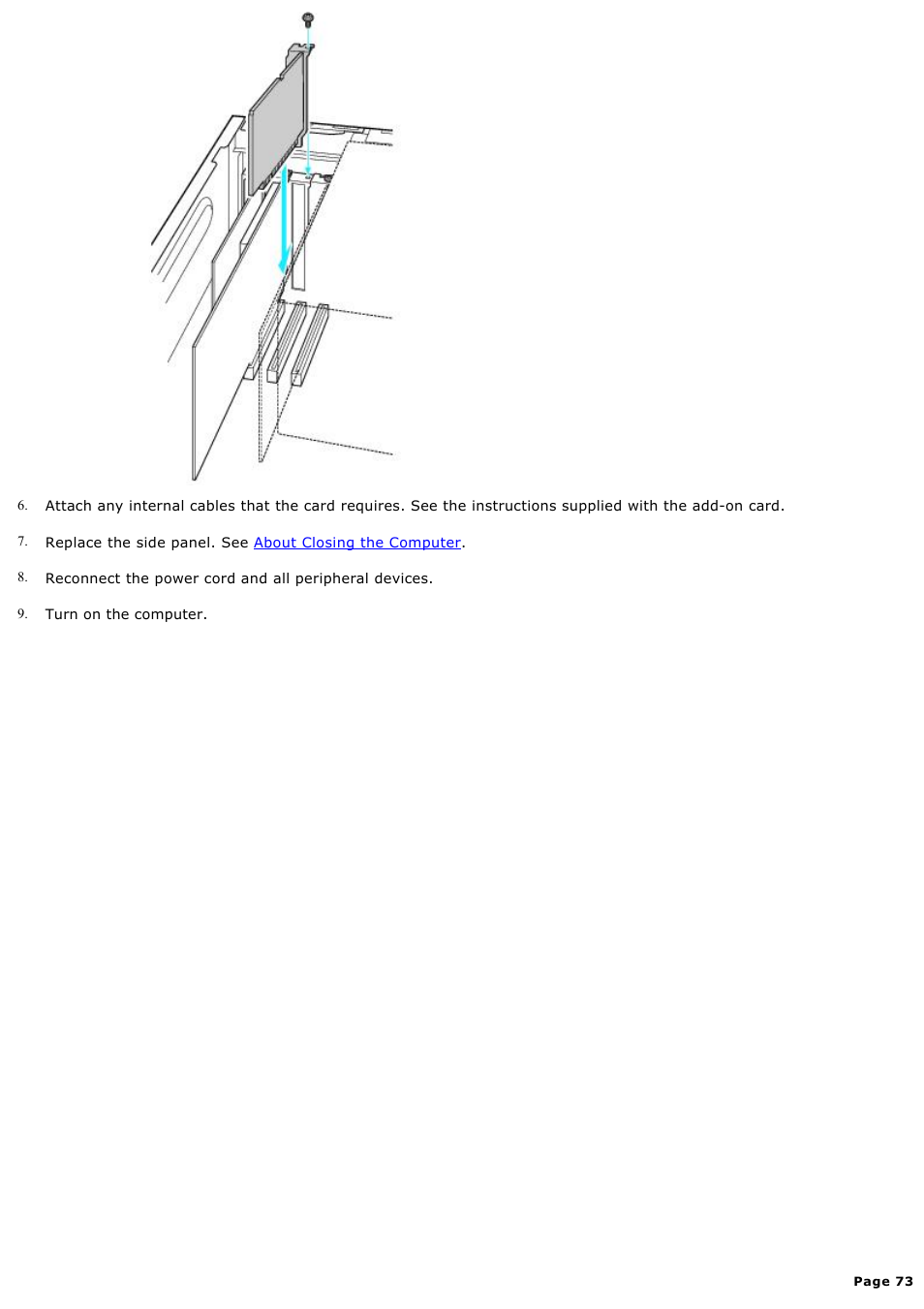 Sony VGC-RA825GY User Manual | Page 73 / 164