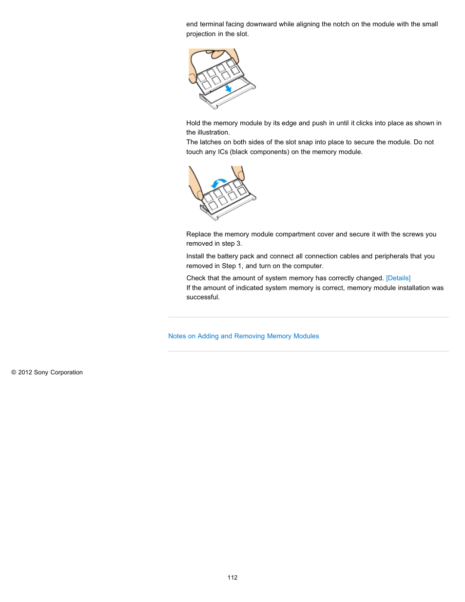 Sony SVE11113FXW User Manual | Page 112 / 346