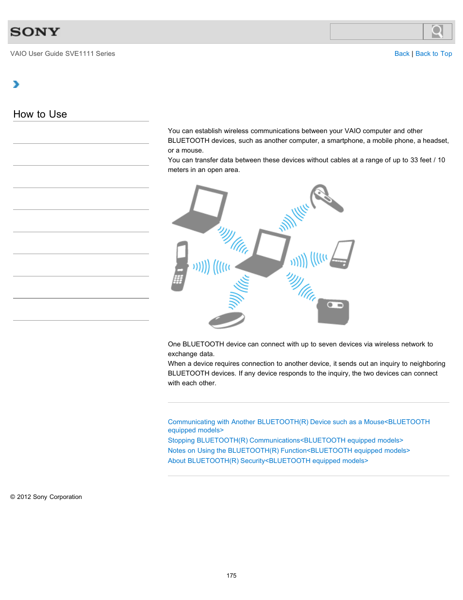 How to use | Sony SVE11113FXW User Manual | Page 175 / 346