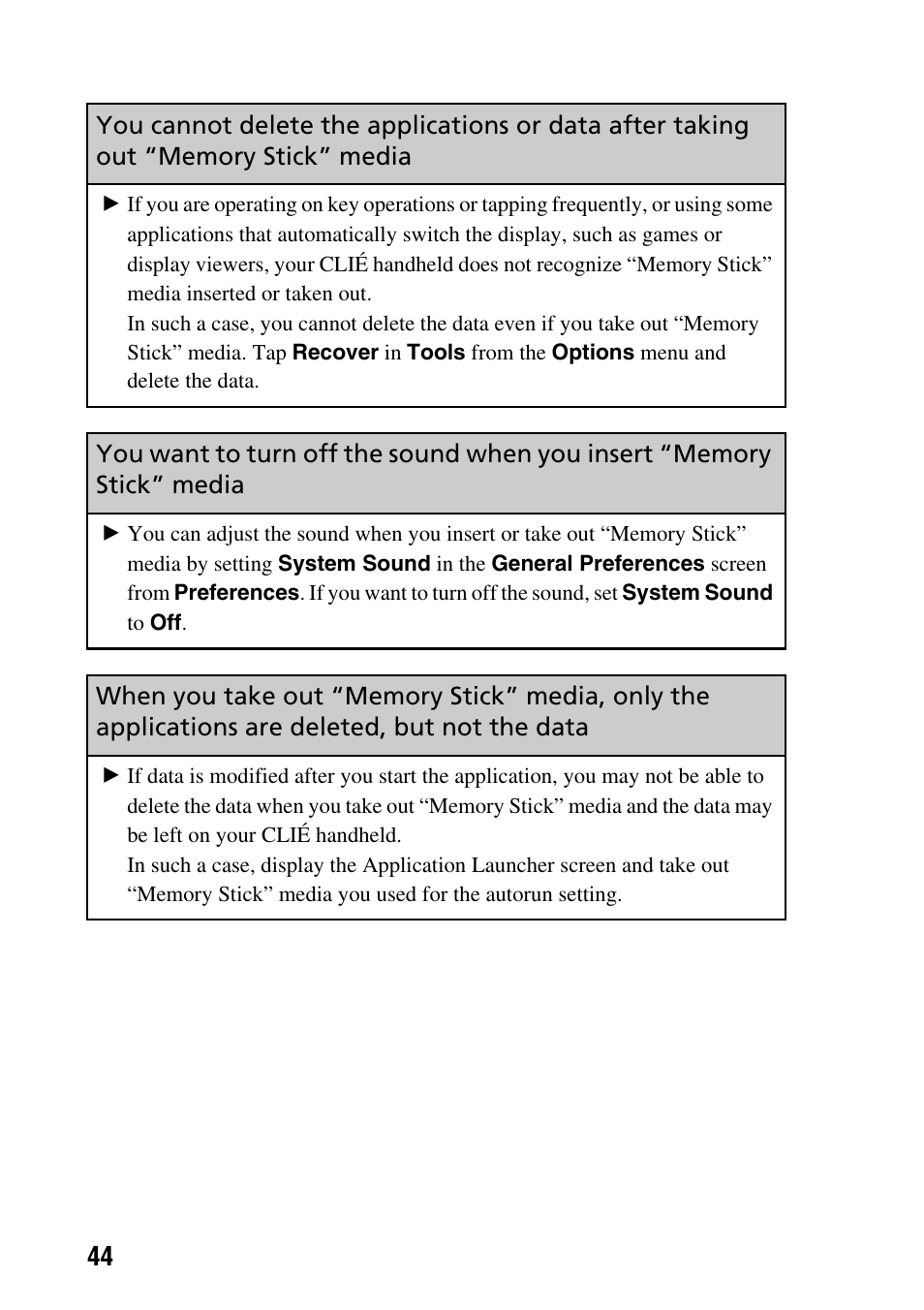 Sony PEG-SJ22 User Manual | Page 44 / 52