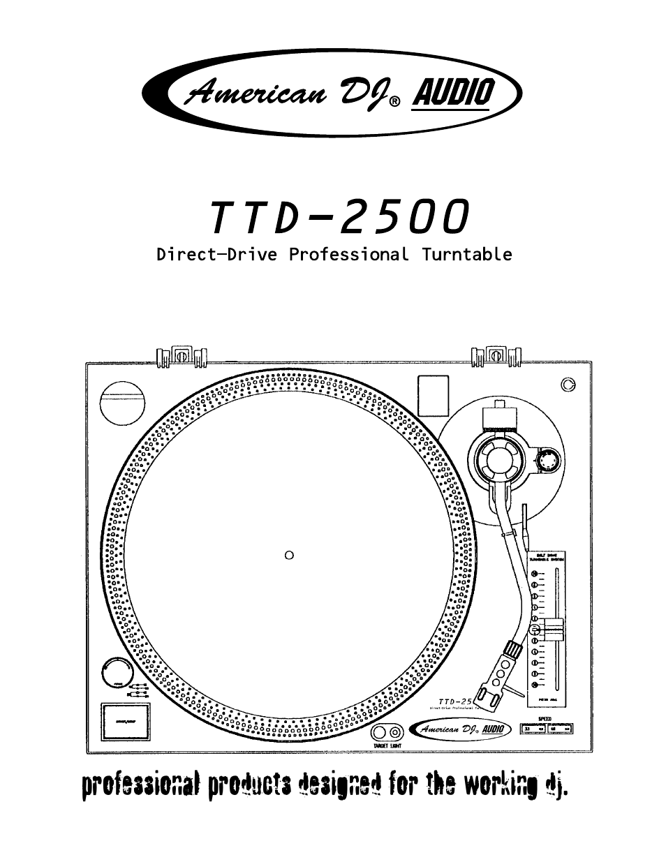 American Audio TTD-2500 User Manual | 4 pages